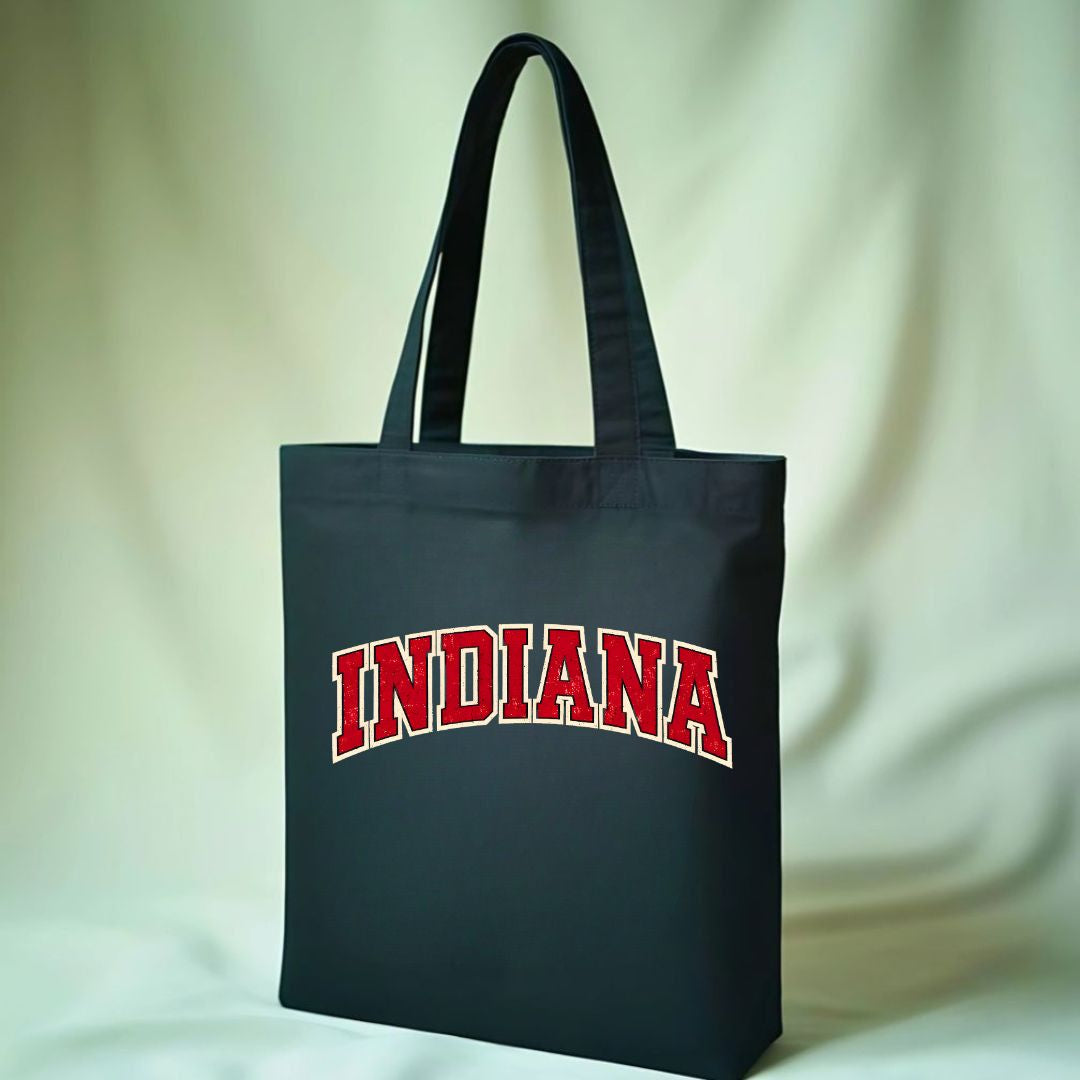 Indiana State Outline Tote Bag