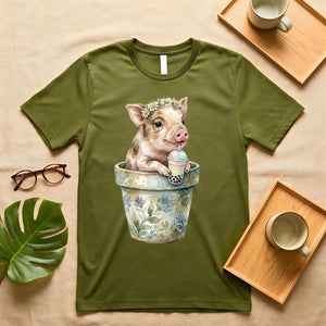 Piggy Boo Boo Crying Over Spilled Drink Meme T-Shirt