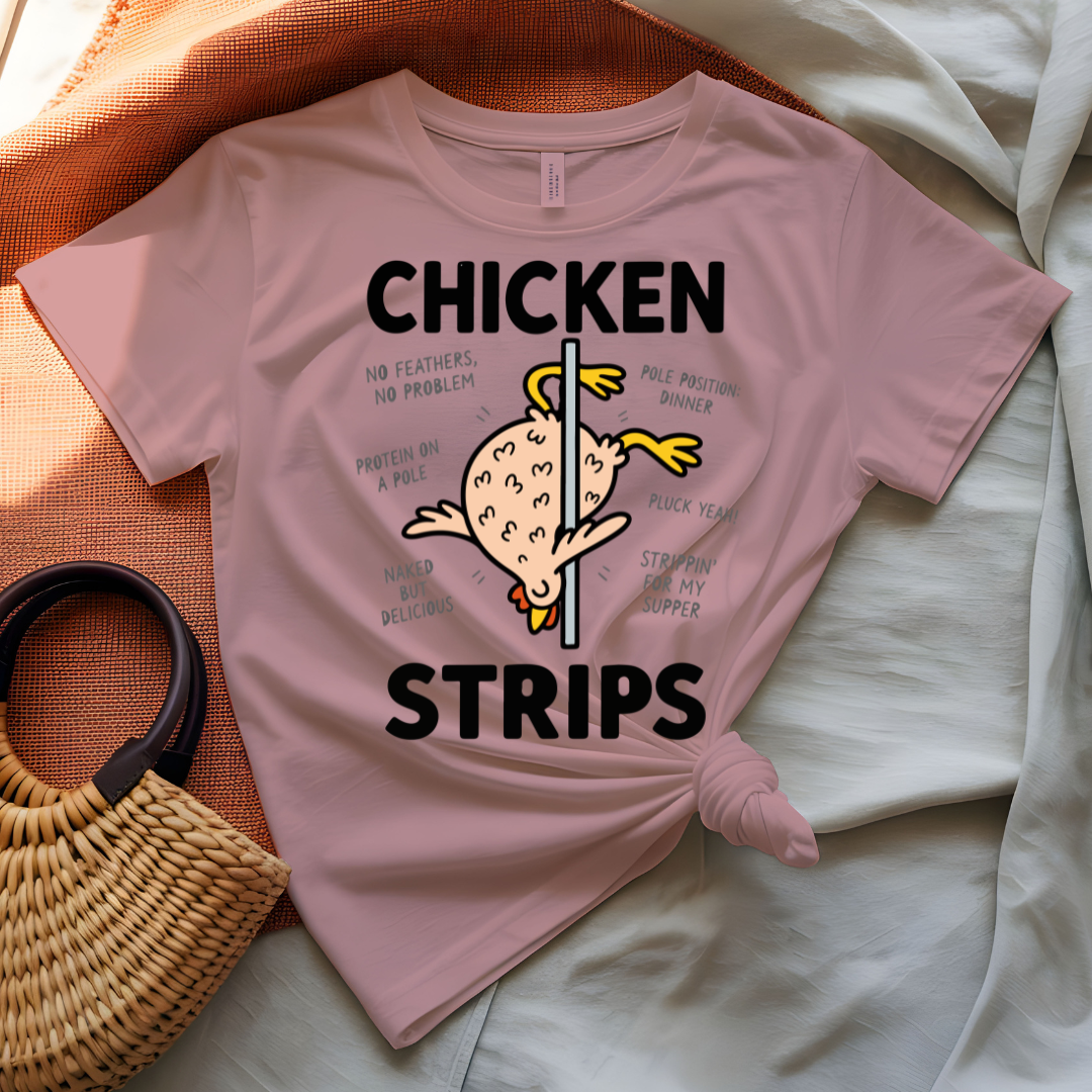 Chicken Strips T-Shirt — Funny Retro Snack Tee