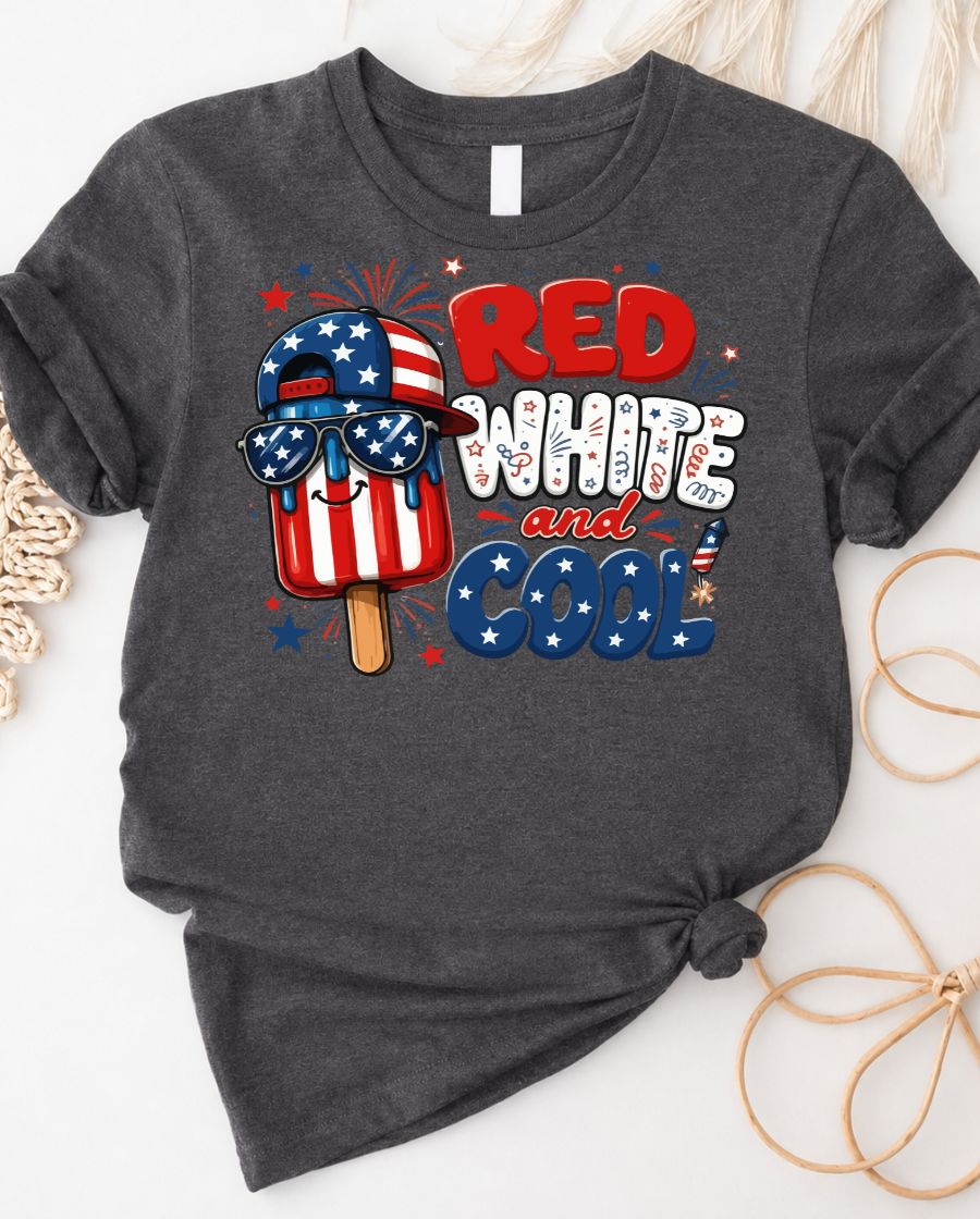 Red and white striped tee classic cool short sleeve shirt