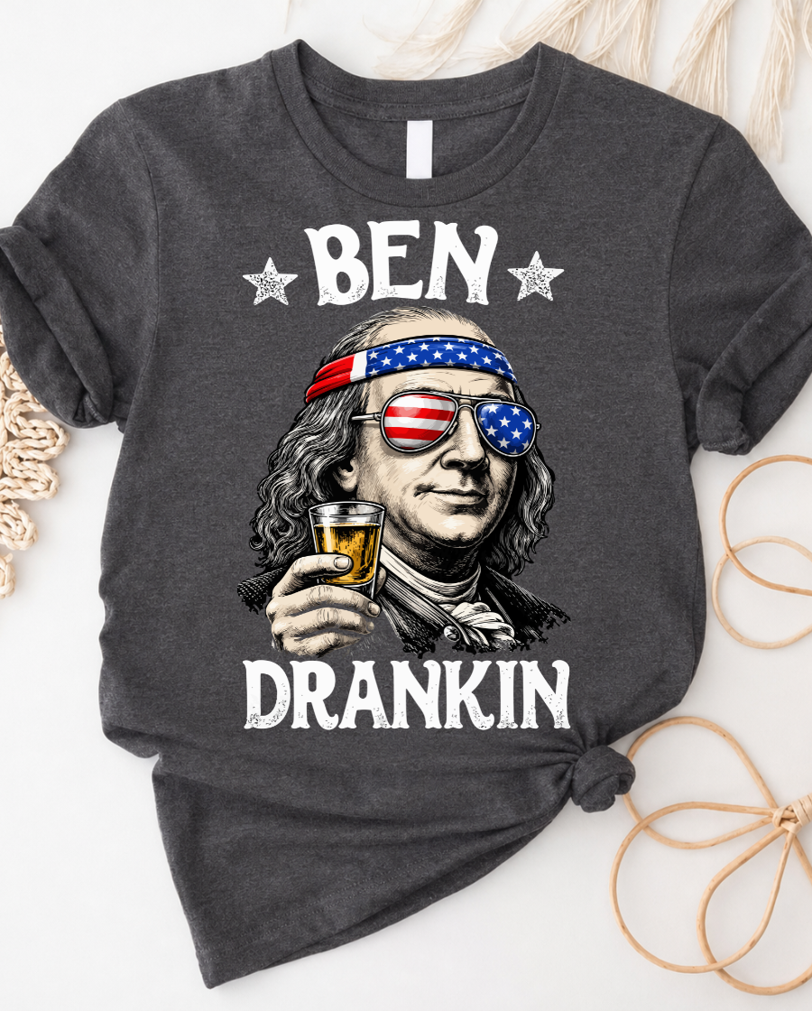 Ben Drankin T‑Shirt — Funny Name Graphic Tee