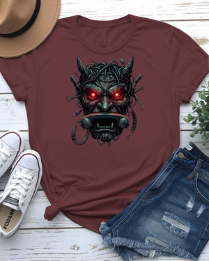 Telephone Devil Graphic Streetwear T-Shirt