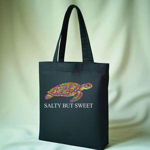 "Salty But Sweet" Funny Personality Trait Tote Bag