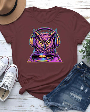 DJ Owl Graphic Streetwear T-Shirt