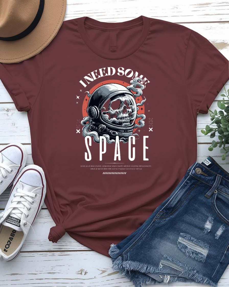 I Need Some Space Streetwear Tee — Graphic Space-Themed Tee for Casual Urban Style