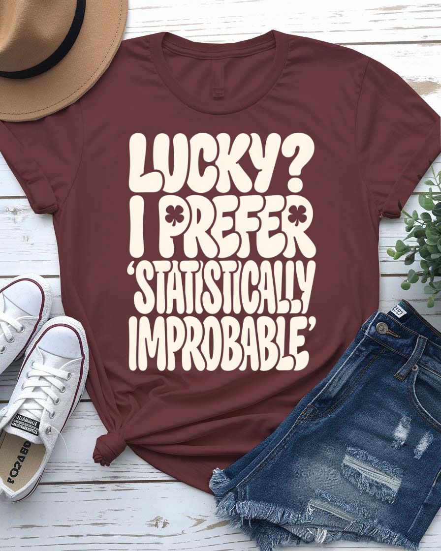 Statistically Improbable Tee with bell curve distribution on model
