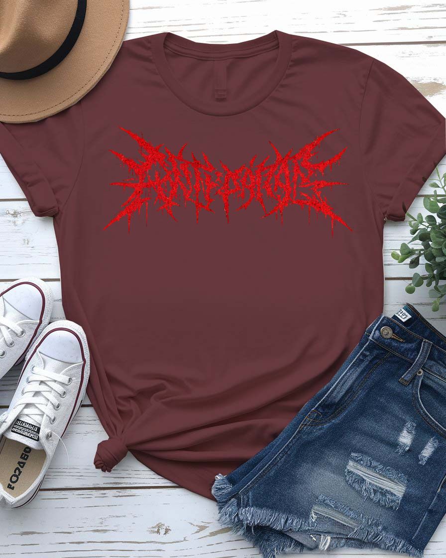 Barbwire T-Shirt with bold graphic barbed wire design across chest