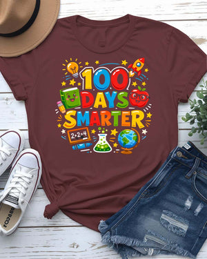100 Days Smarter Graduation T-Shirt for Kids
