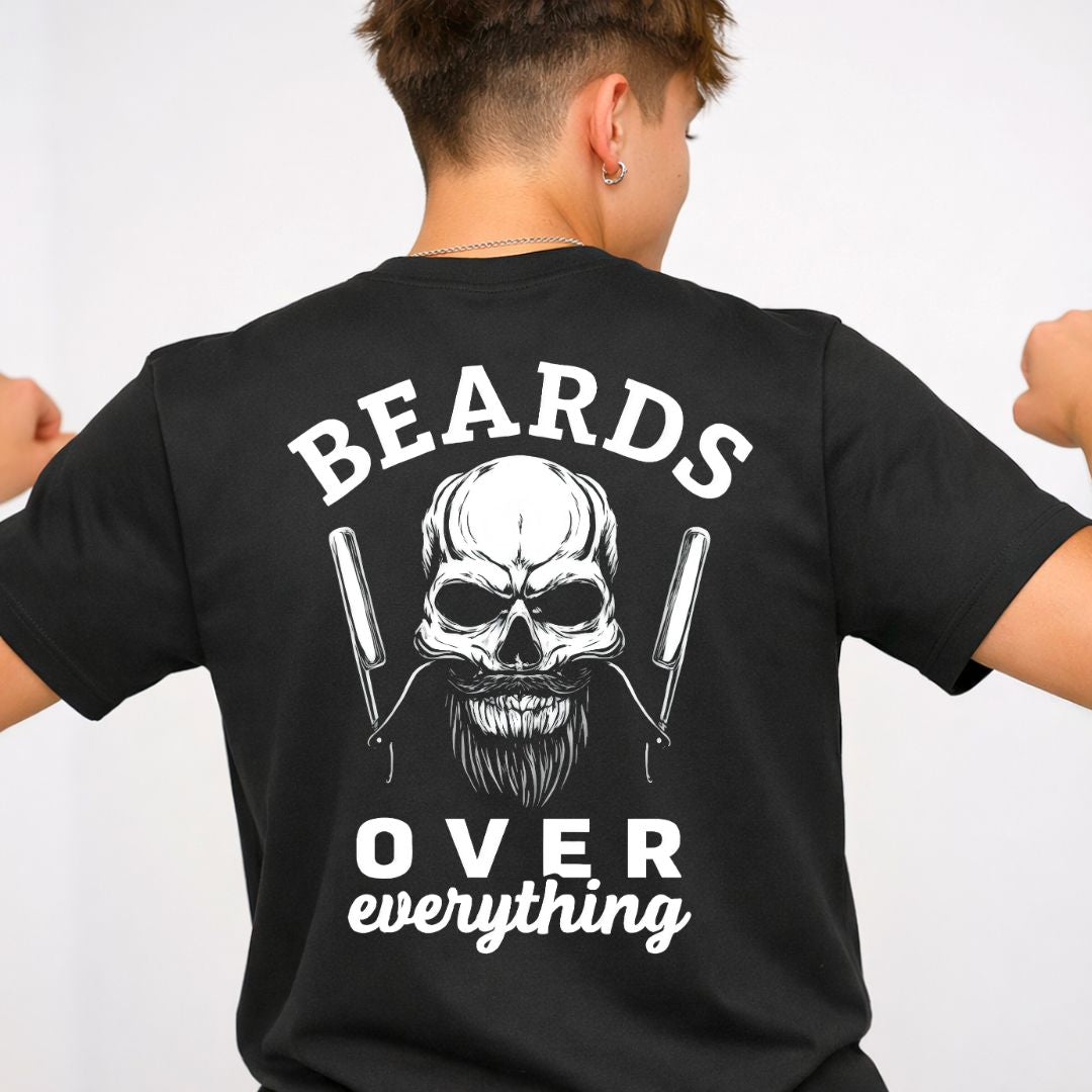Beards Over Streetwear Tee — Men's Streetwear Graphic T-Shirt