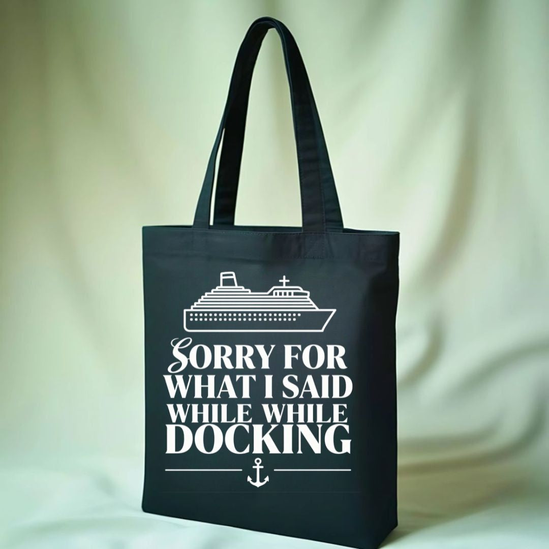 Classic Sailing Ship Illustration Tote Bag for Nautical Lovers