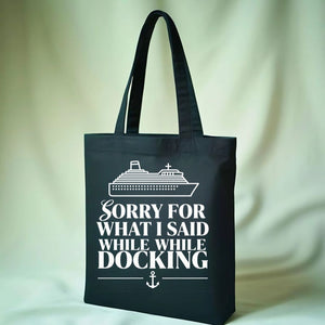 Classic Sailing Ship Illustration Tote Bag for Nautical Lovers
