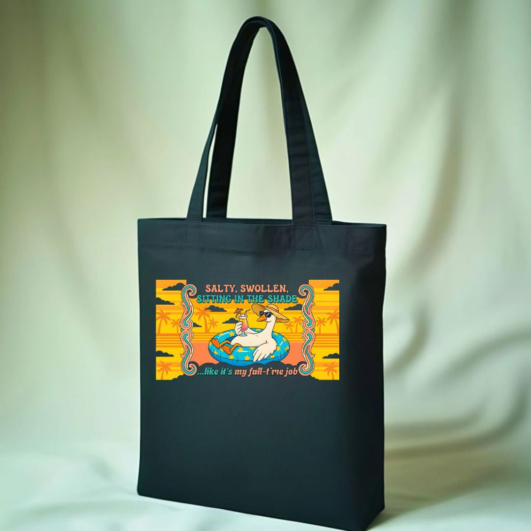 Salty Swollen Funny Beach State Sarcastic Tote Bag