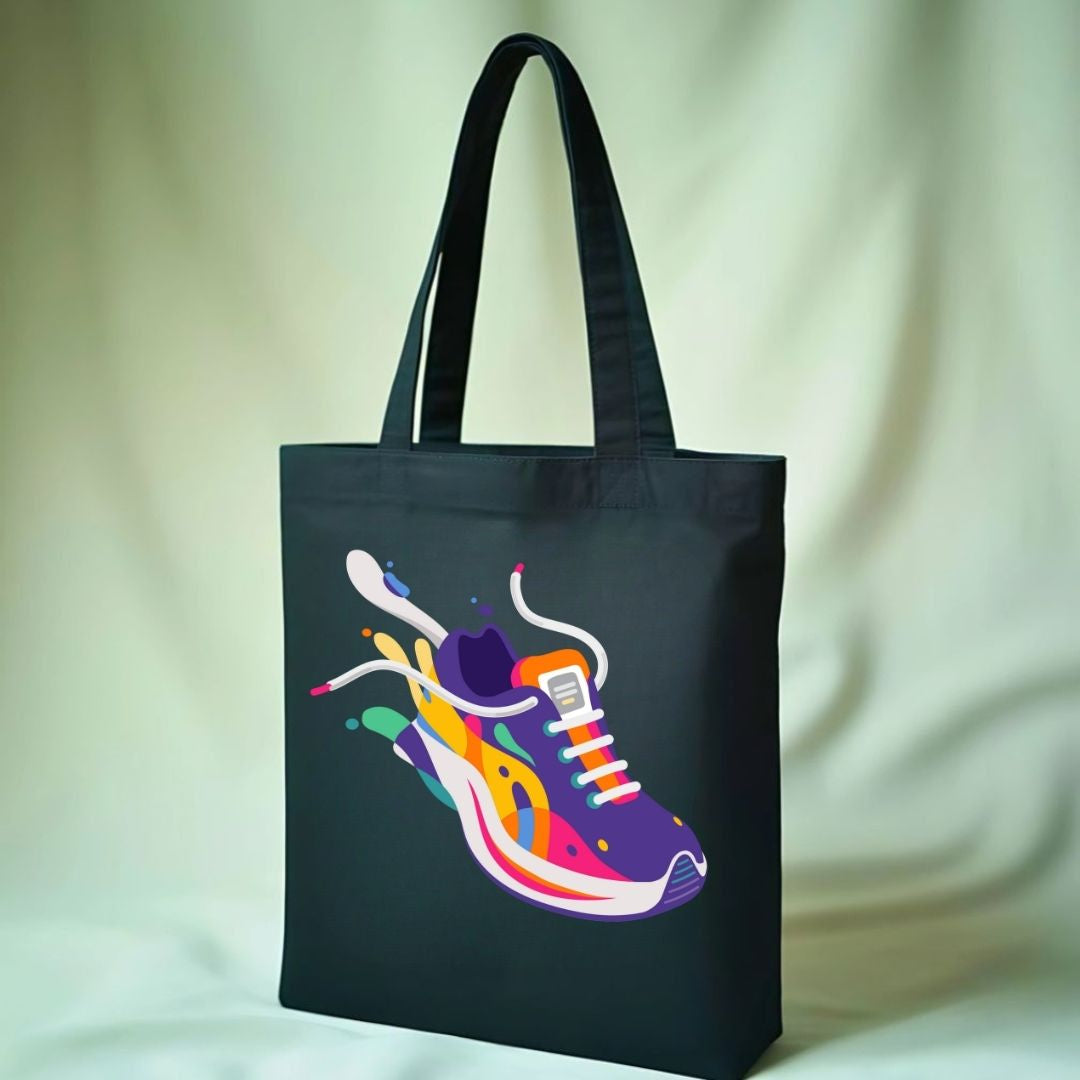 Color Joggers Bacon Me Crazy Tote Bag - Vibrant Stripe Graphic Tote