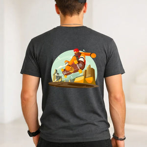 Skate Lover Streetwear Tee with Vintage Deck Graphic