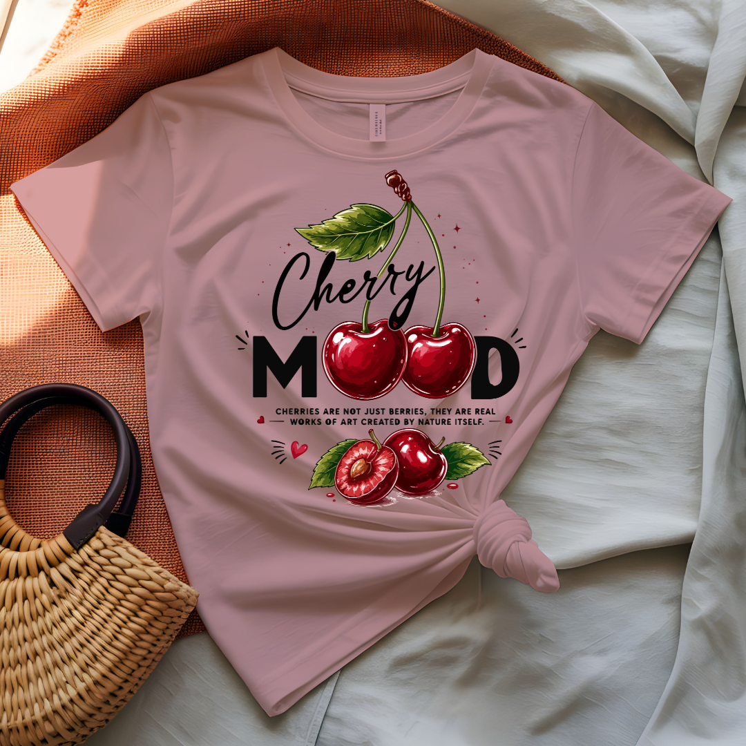Cherry Mood T-Shirt — Retro Cherry Graphic Tee