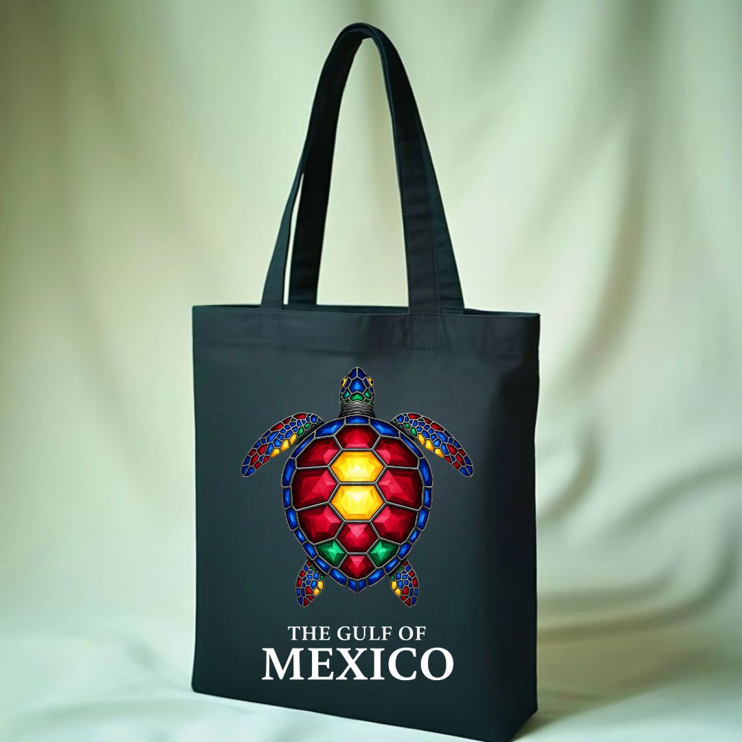Lets Make American Mexico Again Turtle Cotton Canvas Tote Bag