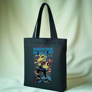 Urban Youth Graphic Cotton Canvas Tote Bag