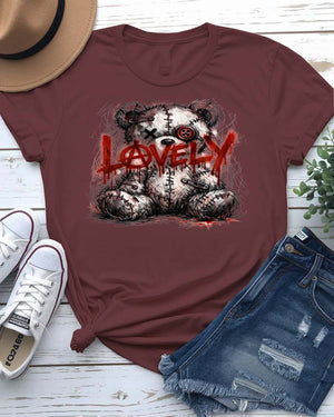 Lovely Streetwear t-shirt with modern typography graphic on oatmeal