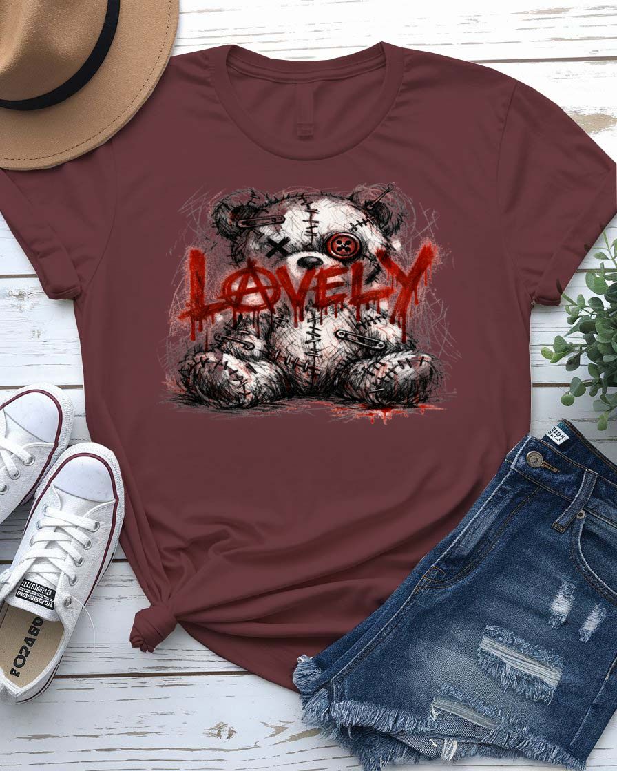 Lovely Streetwear t-shirt with modern typography graphic on oatmeal