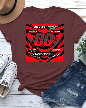 Zero Velocity retro logo graphic t-shirt in heather grey