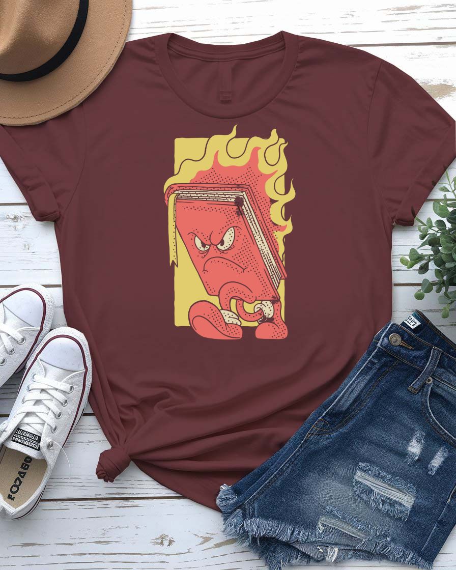 Burning Cards T‑Shirt — Playing Cards on Fire Graphic Tee