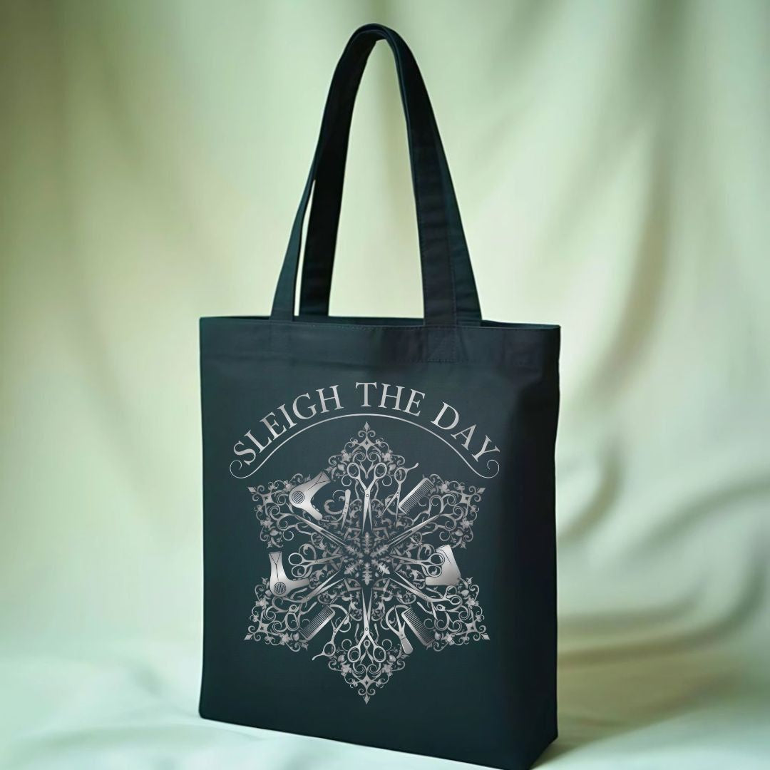 Sleigh The Day Funny Tote Bag