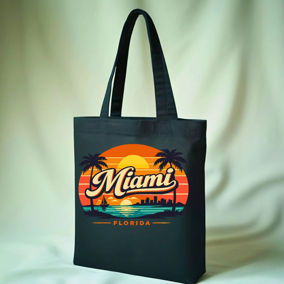 Miami Best Selling Retro Graphic Tote Bag