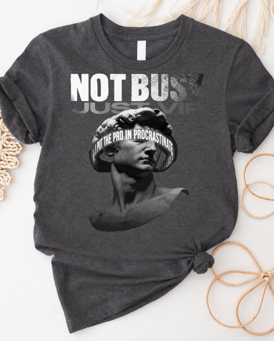 Funny Procrastination Statue T-Shirt