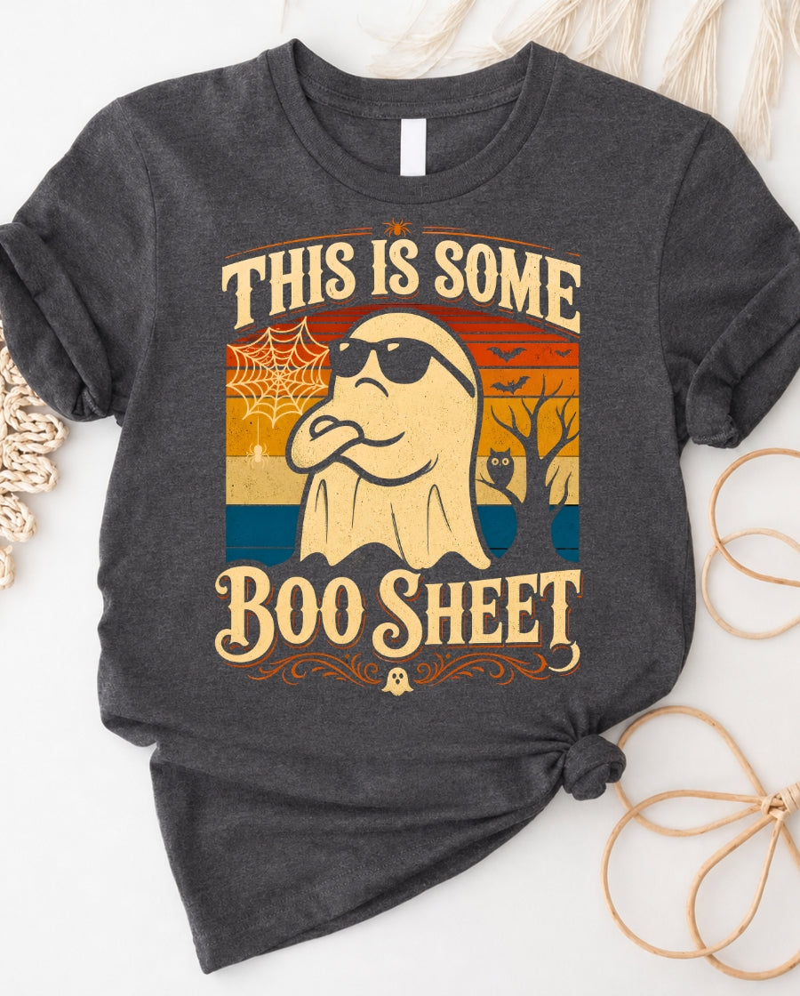 Halloween Tee — "This Is Some Boo Sheet" Funny Ghost T‑Shirt