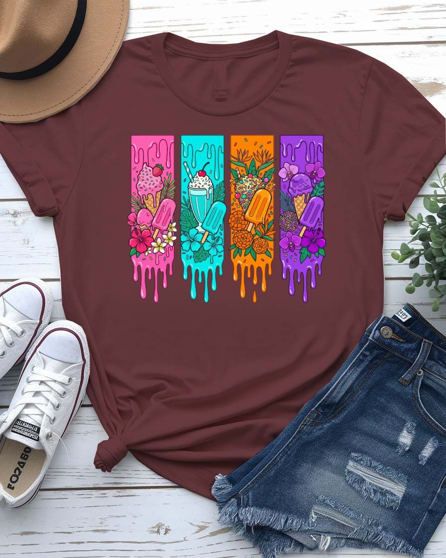 Neon Tropical Design Tee