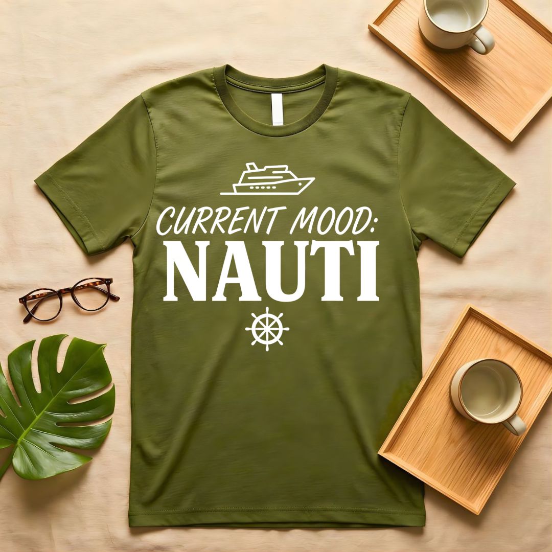Current Mood Nauti Pun Humor T-Shirt for Pirate Sarcasm