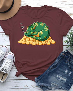 Valentine Dragon Graphic Streetwear T-Shirt