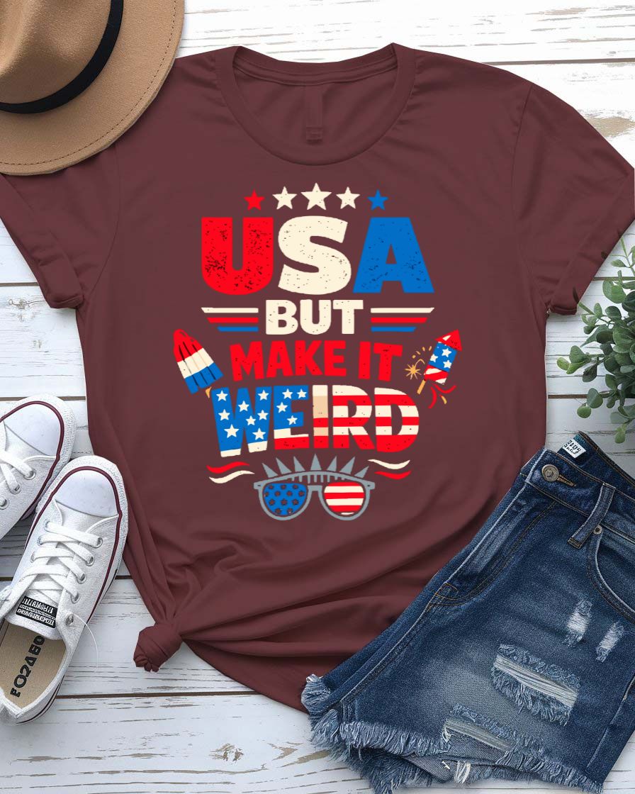 4th of July Funny Graphic T-Shirt by Memez Store