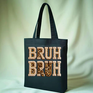 Bruh Funny Minimalist Slang Word Tote Bag