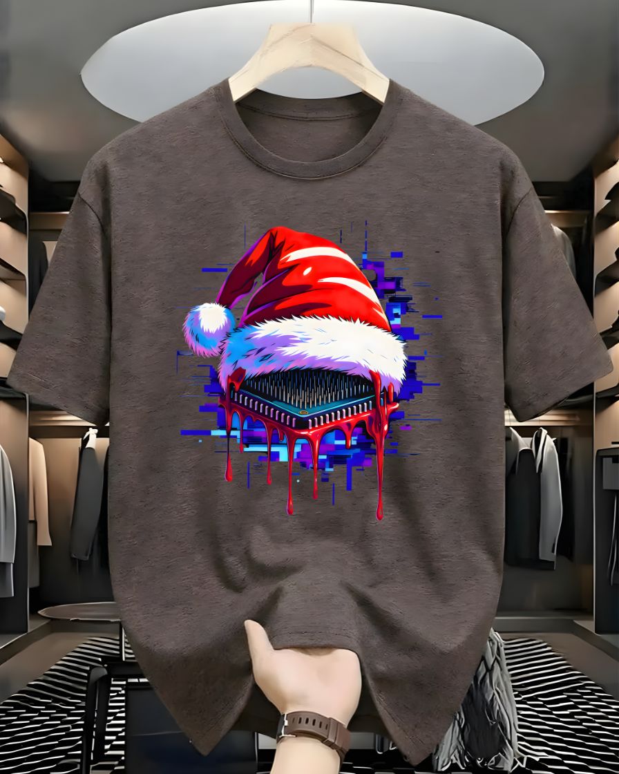 Merry Chip-Mas Potato Chip Pun Christmas T-Shirt