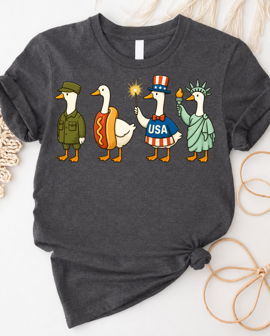 4th of July Duckling T-Shirt — Patriotic Baby Duck Tee