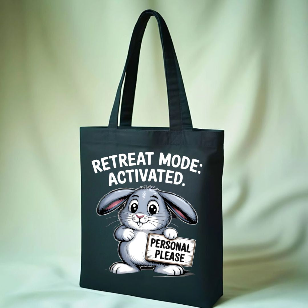 "Hoppy &amp; You Know It" Funny Bunny Pun Tote Bag