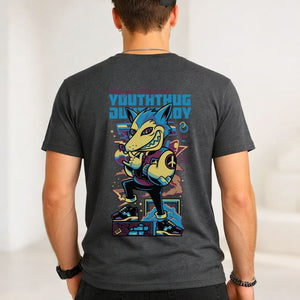 Youth Thug Streetwear Tee - Bold Typography Front Design
