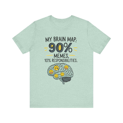 Funny Meme Tees for Stress Relief - 90% Memes, 10% Responsibilities