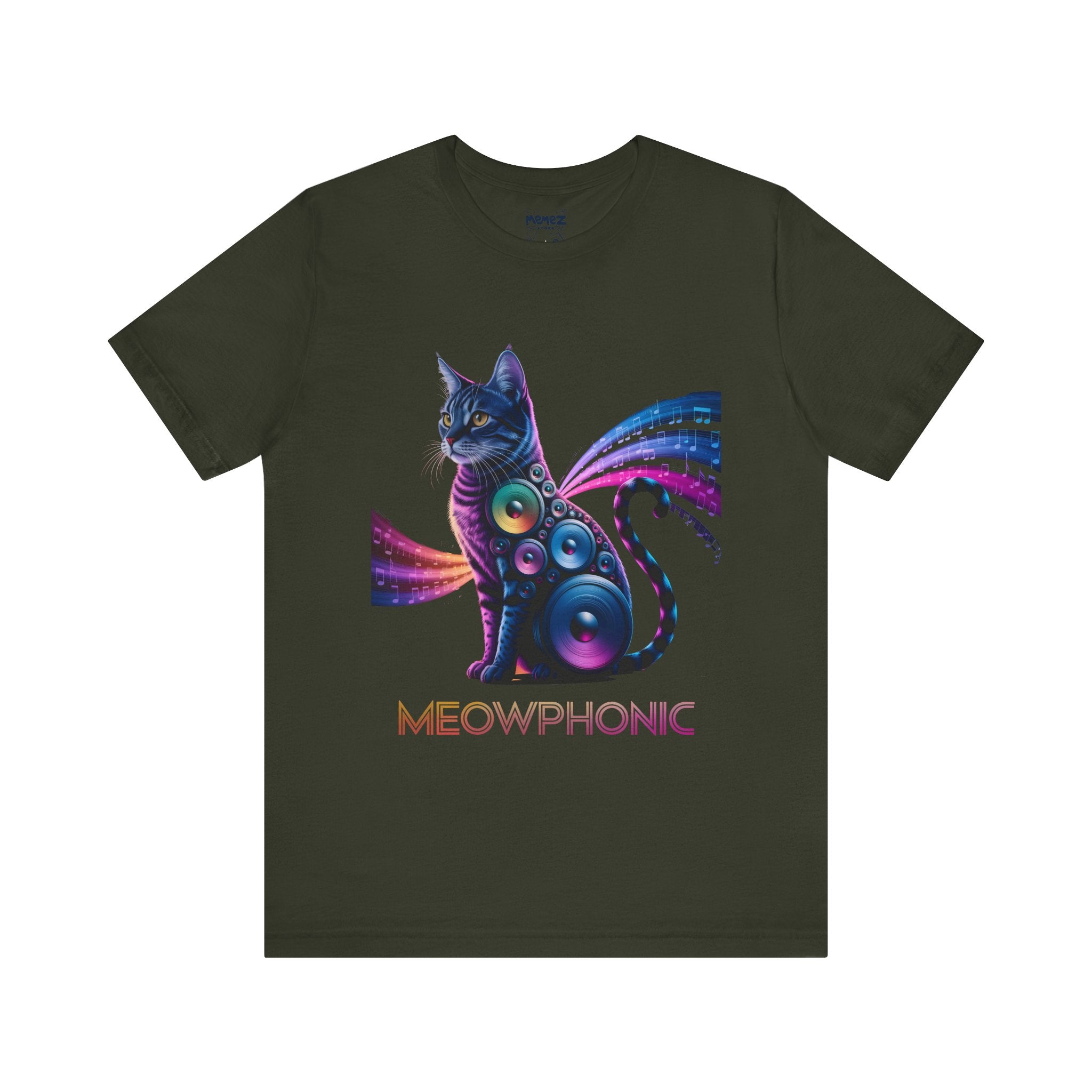 Meowphonic a Music and Cat Lovers Unisex Tee By Memez Store