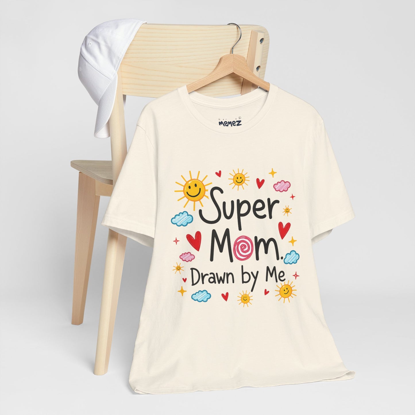 Hand Drawing SUper Mom Tee By Memez store