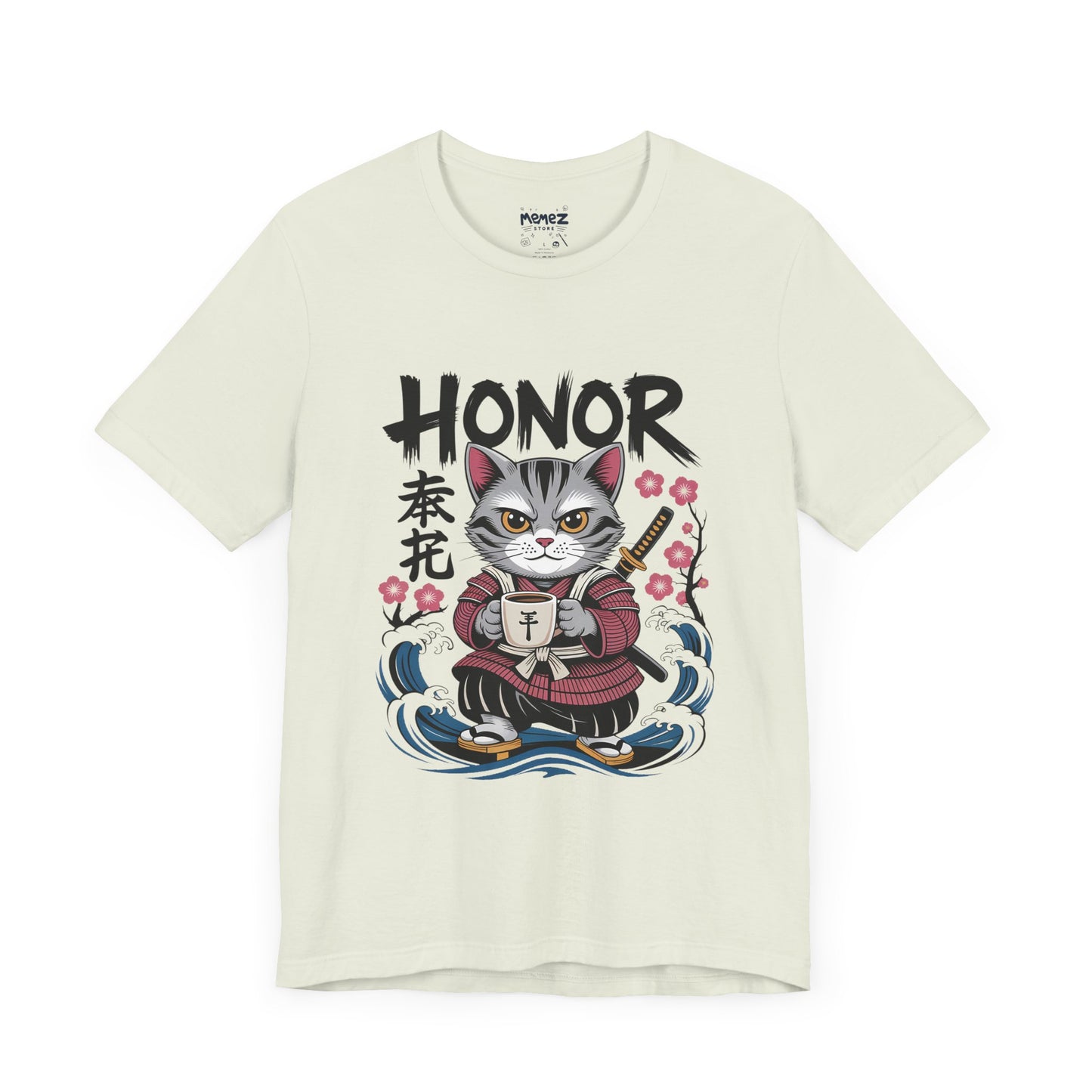 Japanese Noodle Funny Cat Tee