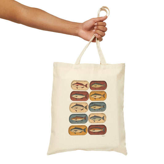 Fish Lovers  Canvas Tote Bag By Memez Store