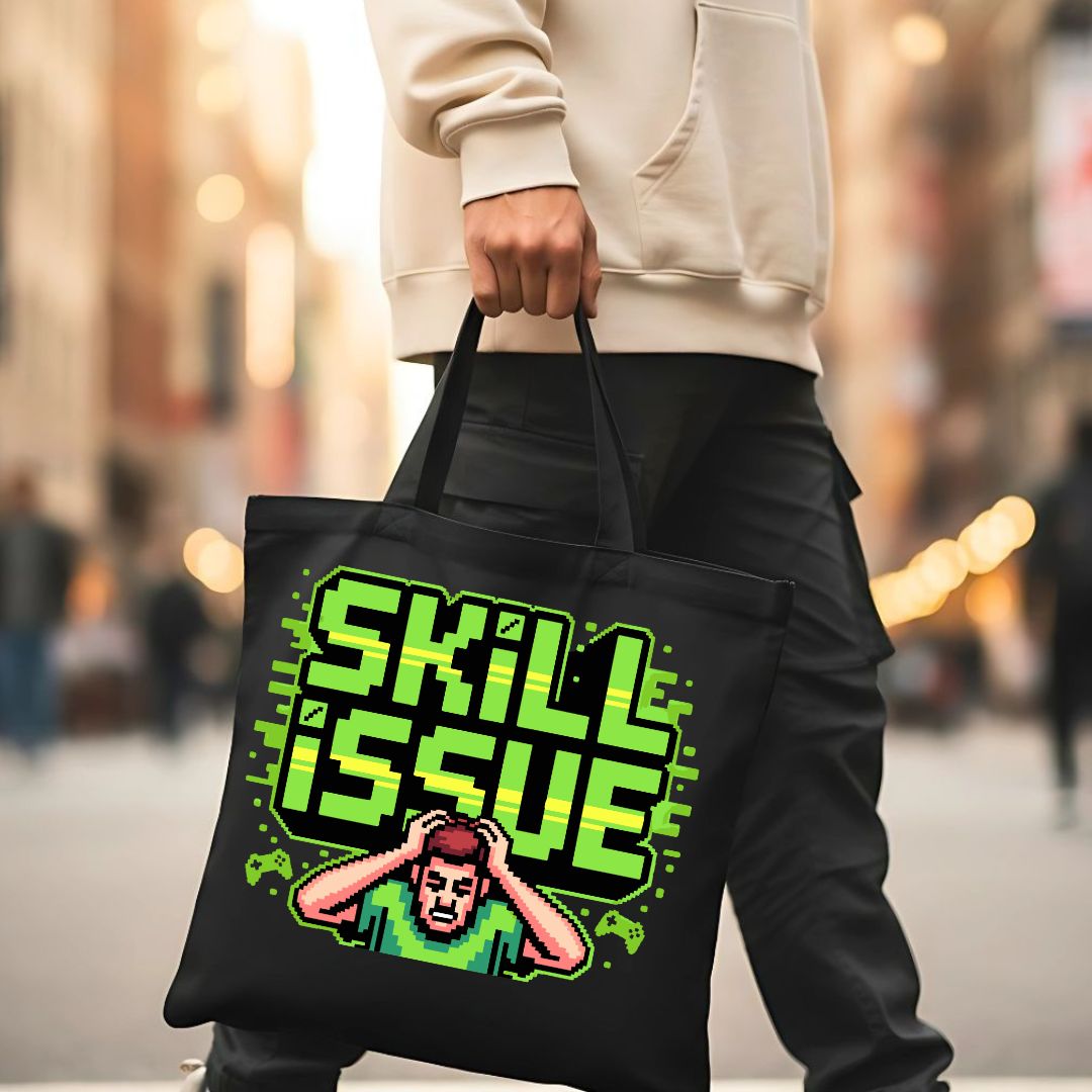 Skill Issue Graphic Tote Bag