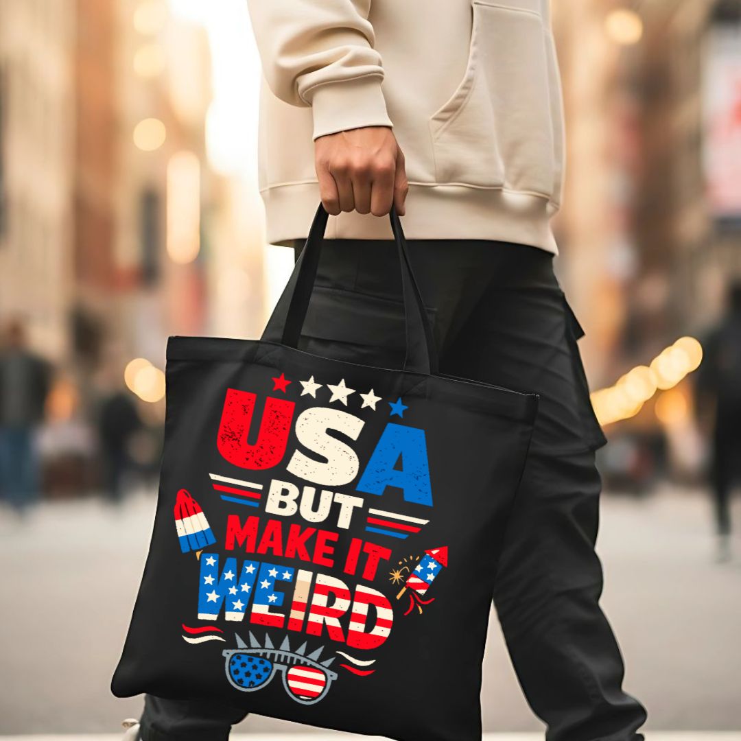 USA Patriotic Graphic Tote Bag