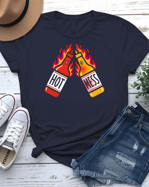 Hot Mess Graphic Streetwear T-Shirt for Men and Women