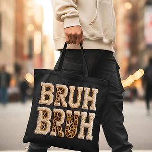 Bruh Funny Minimalist Slang Word Tote Bag