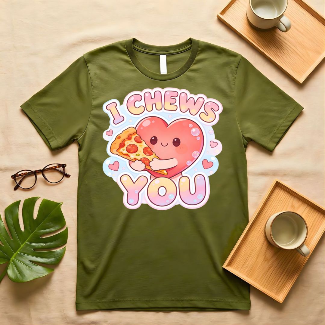 I Chews You Candy Heart Valentine's Graphic T-Shirt