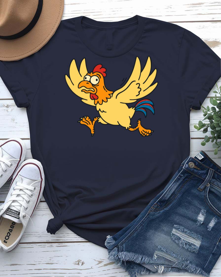 Confused Chicken Graphic T-Shirt
