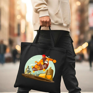 Skate Lovers Canvas Tote Bag - Natural Reusable Skate Shopper